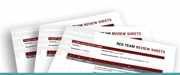 Red review checklist
